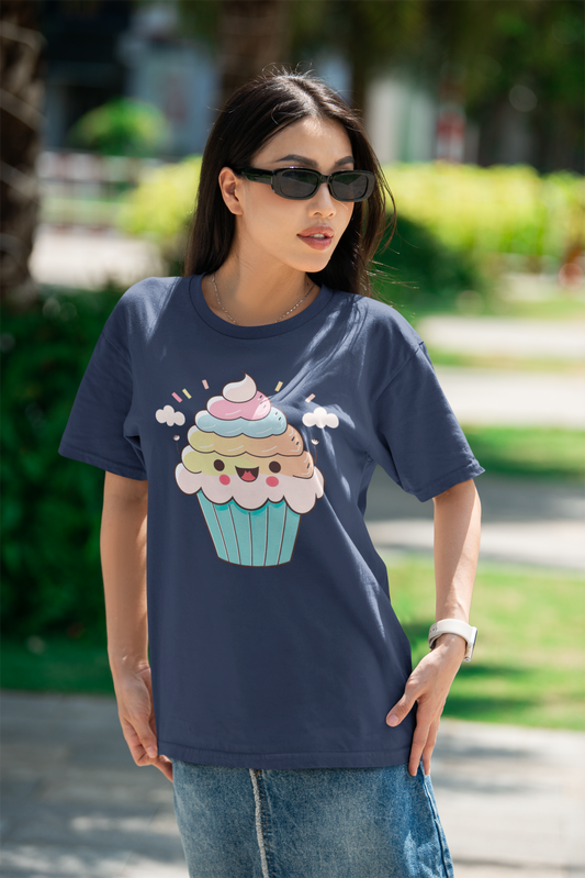 Kawaii Unisex Anime T-shirt - Yumeko Cupcake