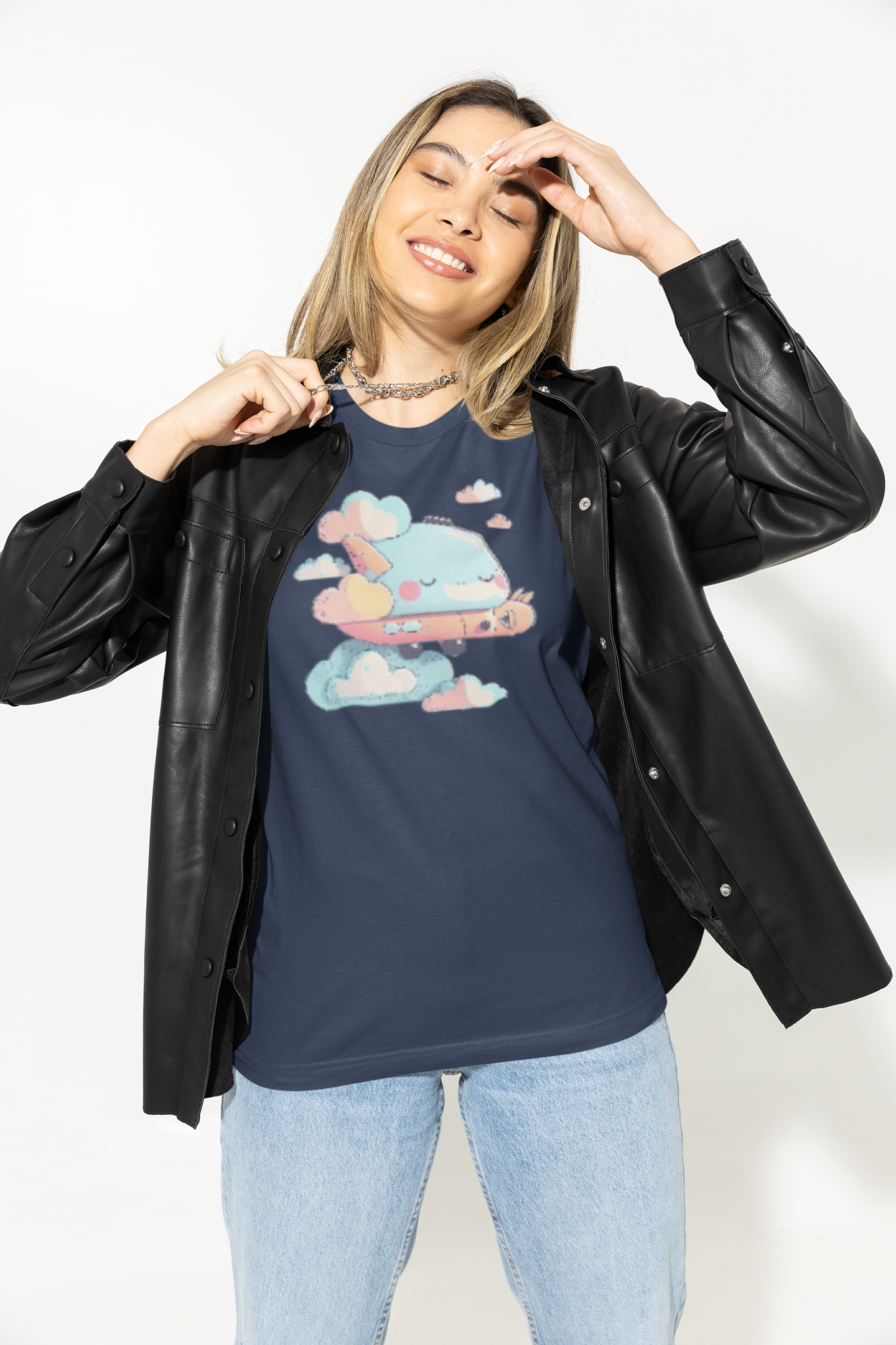 Kawaii Unisex Anime T-shirt - Sora-kun the Dreamy Sky Wanderer