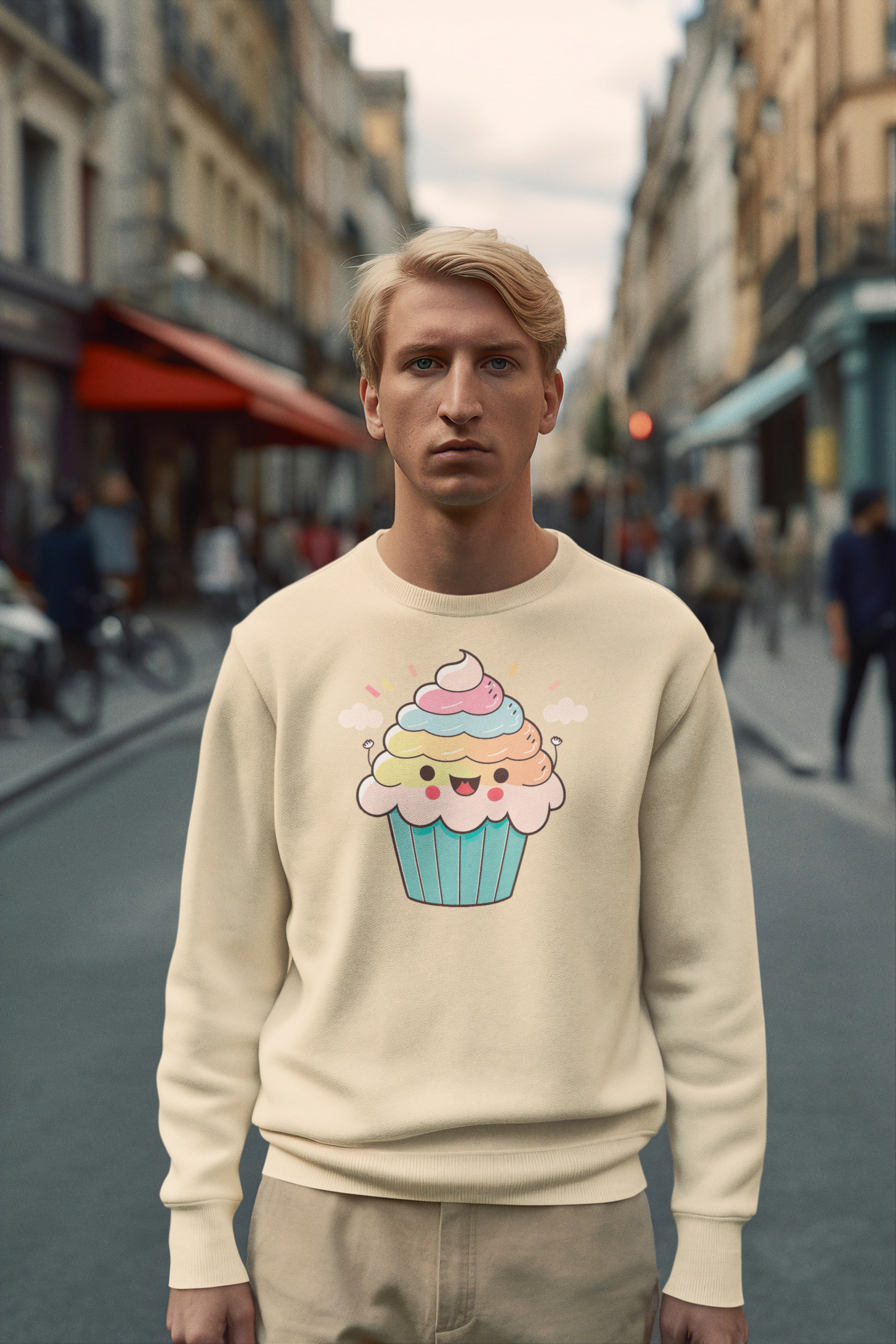 Kawaii Unisex Anime Sweatshirt - Yumeko Cupcake