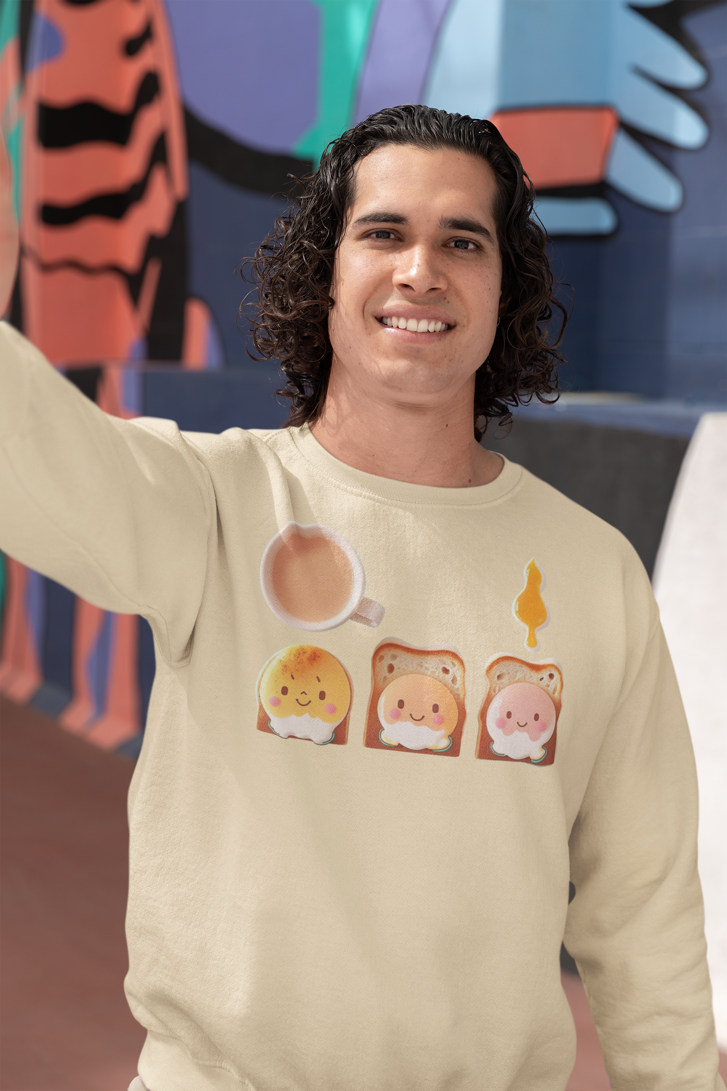 Kawaii Unisex Anime Sweatshirt - Sunny Side Delight