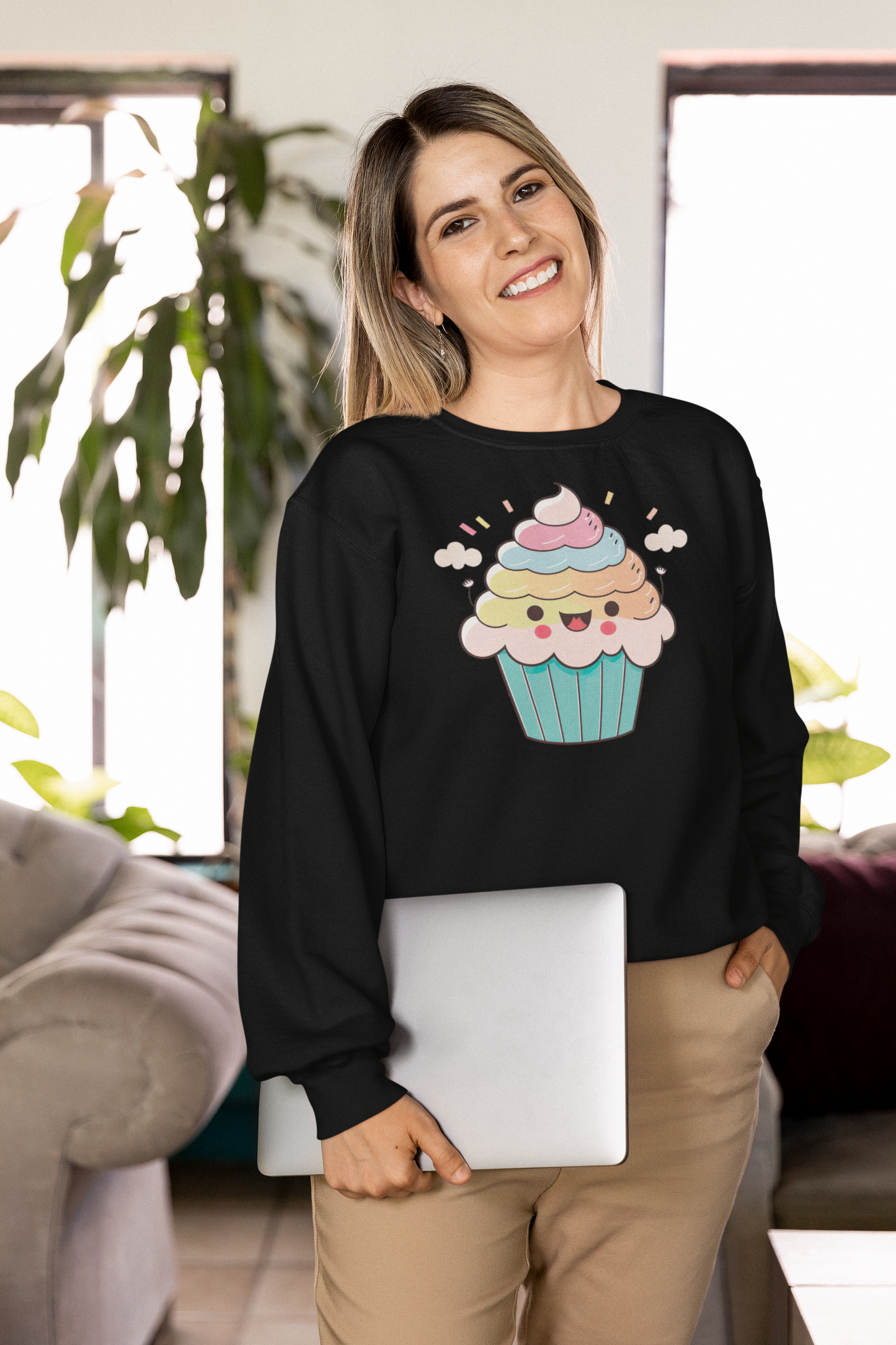 Kawaii Unisex Anime Sweatshirt - Yumeko Cupcake