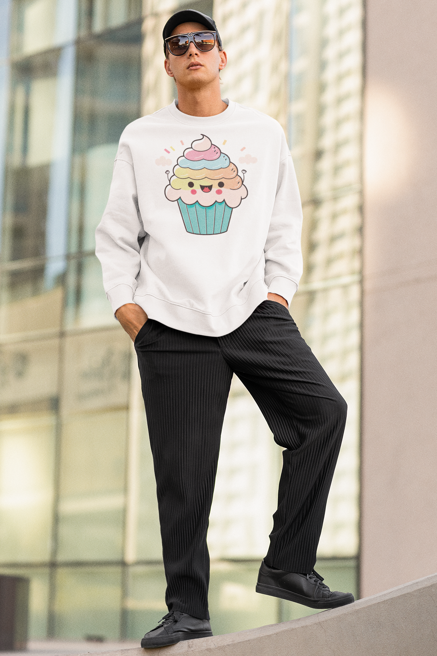 Kawaii Unisex Anime Sweatshirt - Yumeko Cupcake