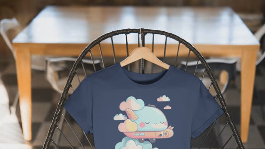 Kawaii Unisex Anime T-shirt - Sora-kun the Dreamy Sky Wanderer