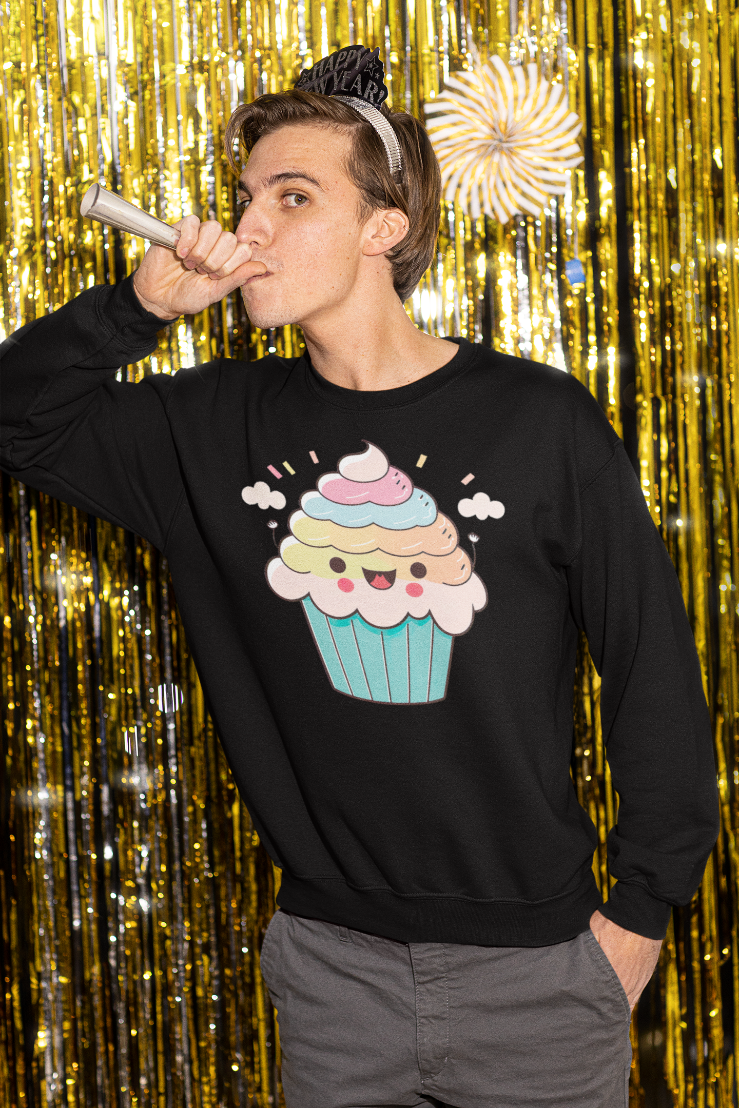 Kawaii Unisex Anime Sweatshirt - Yumeko Cupcake