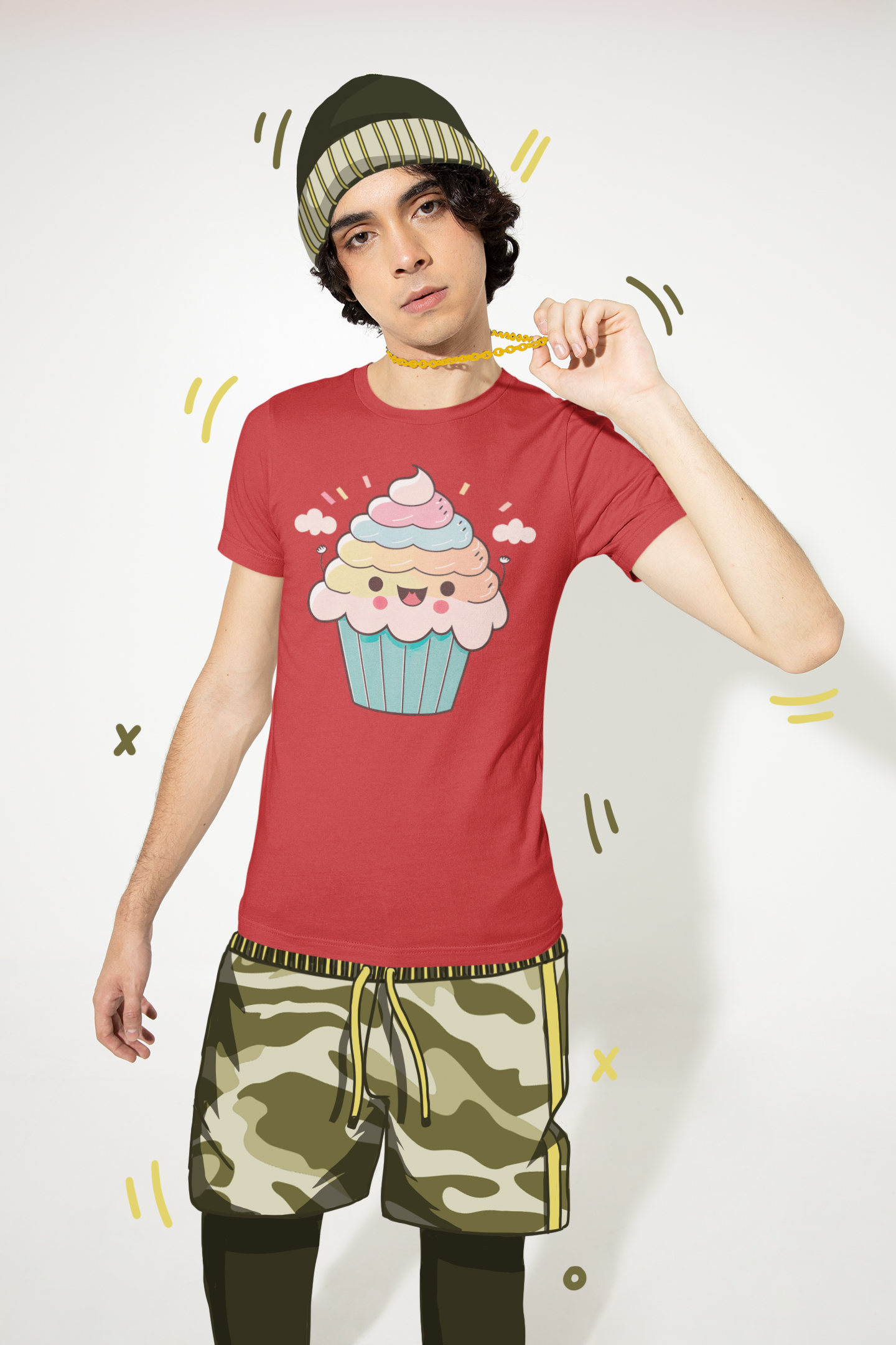 Kawaii Unisex Anime T-shirt - Yumeko Cupcake