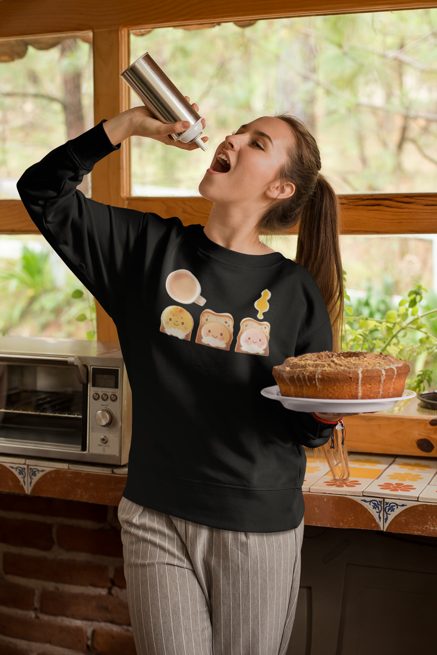 Kawaii Unisex Anime Sweatshirt - Sunny Side Delight