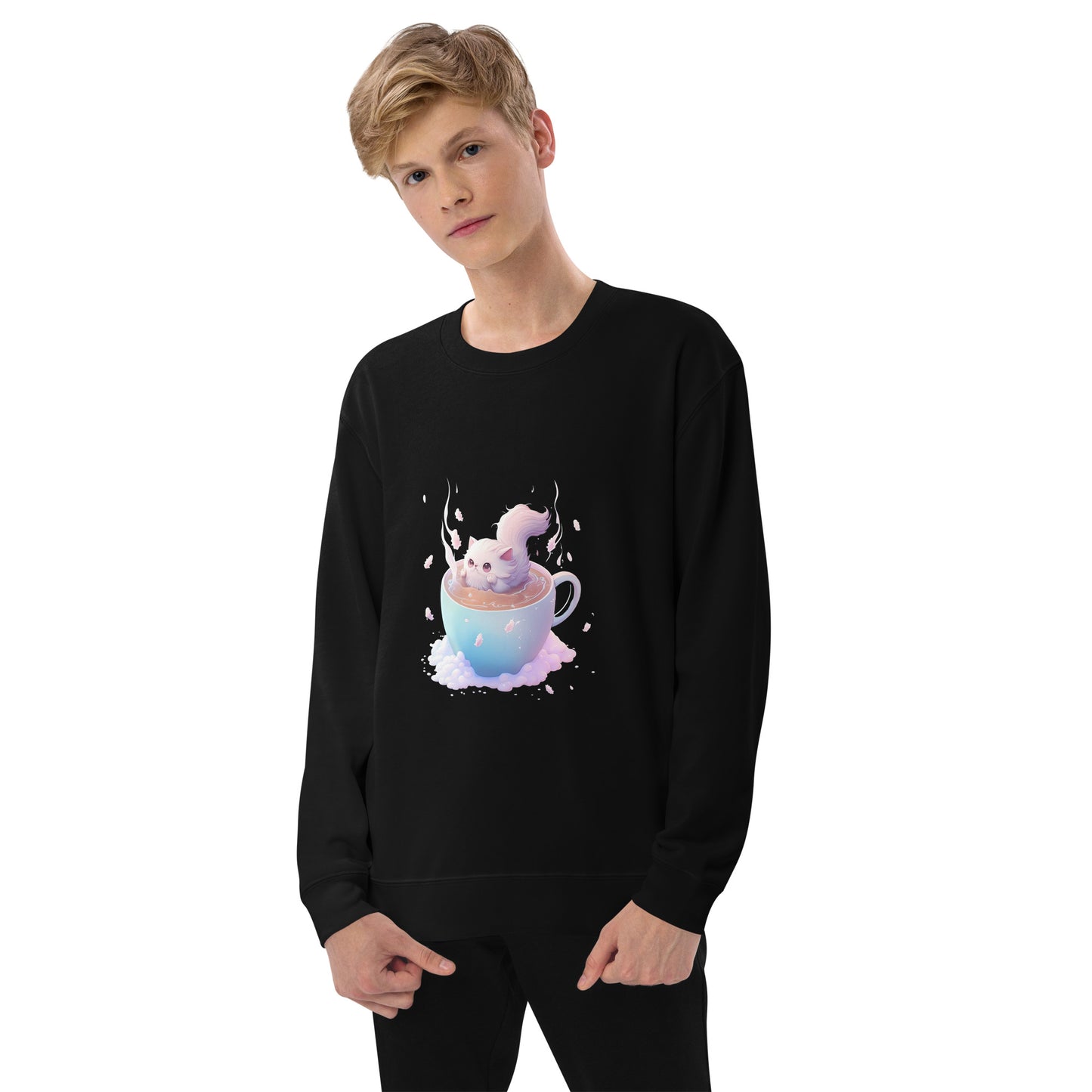 Unisex Sweatshirt | United Athle - Neko chan loves coffee