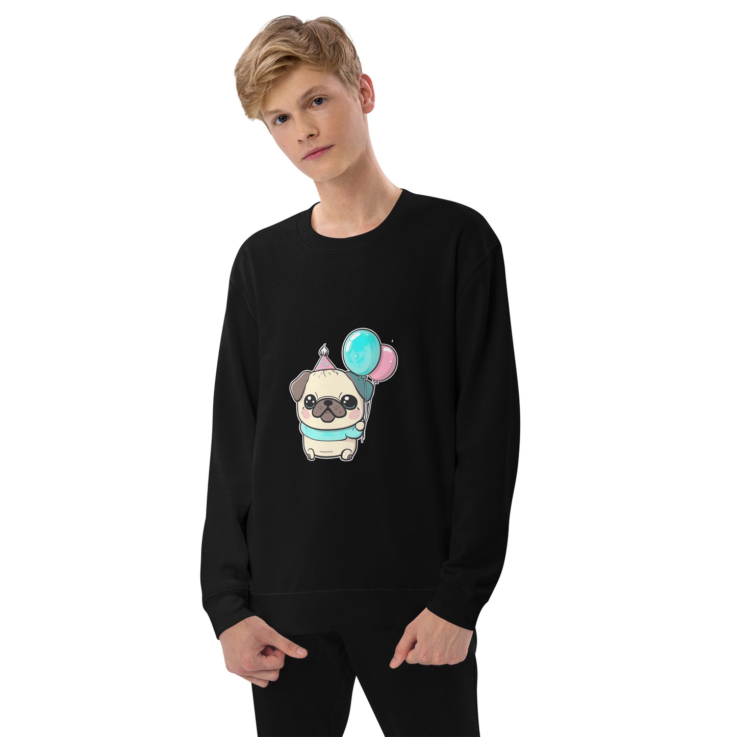 Unisex Sweatshirt | United Athle - Happy Birthday Pug