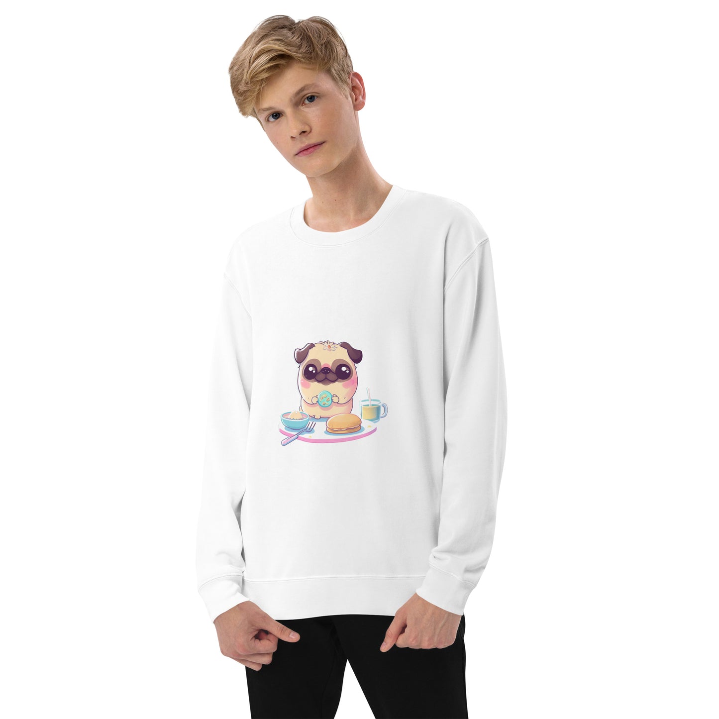 Unisex Sweatshirt | United Athle - Breakfast Pug