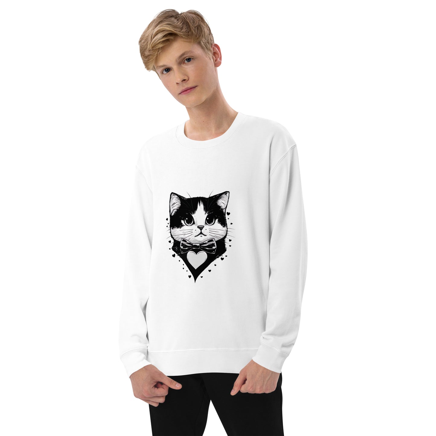 Unisex Sweatshirt | United Athle - Cute Gentleman Cat