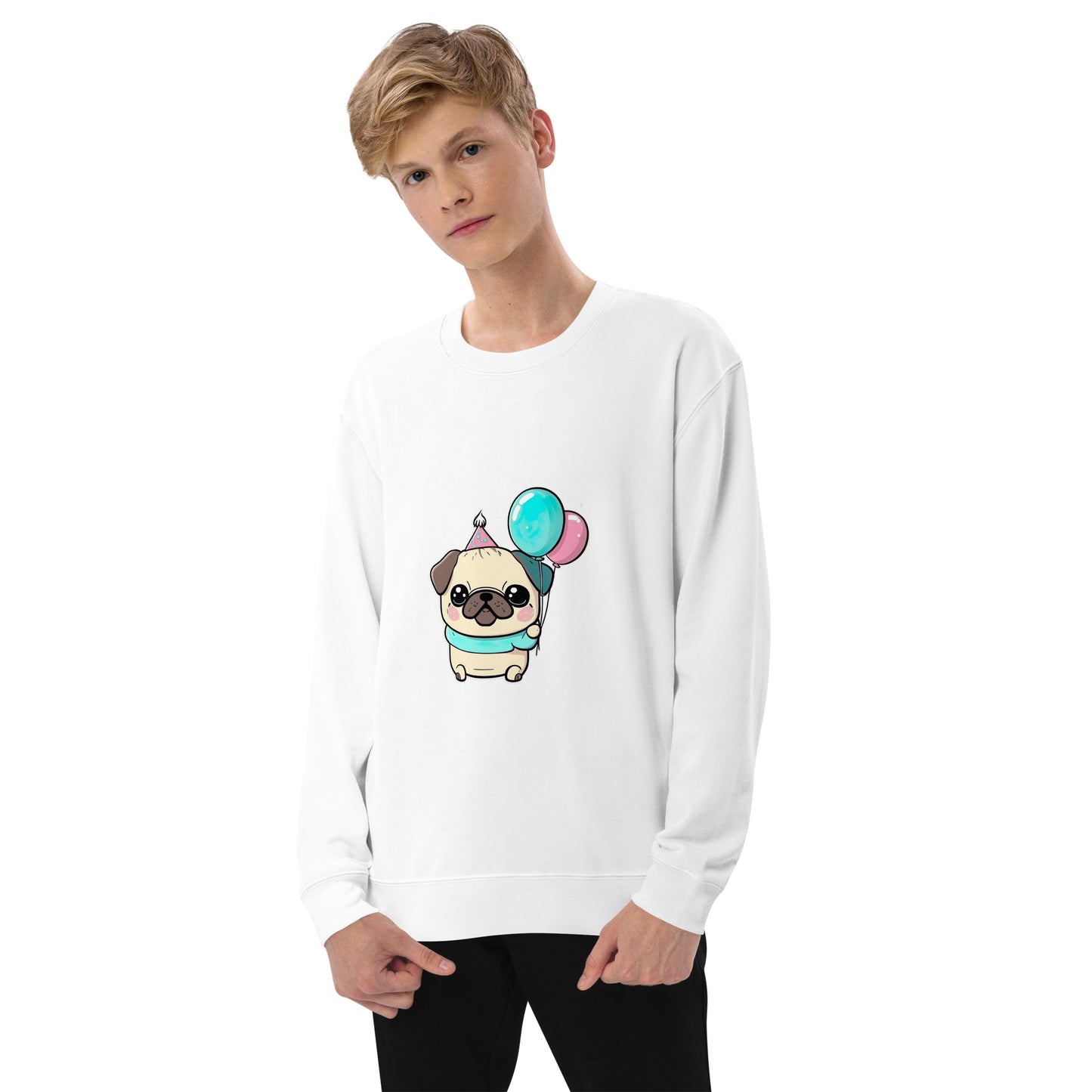 Unisex Sweatshirt | United Athle - Happy Birthday Pug