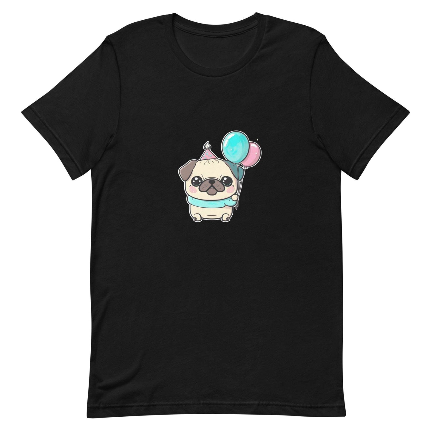 ユニセックスTシャツ - Birthday Pug