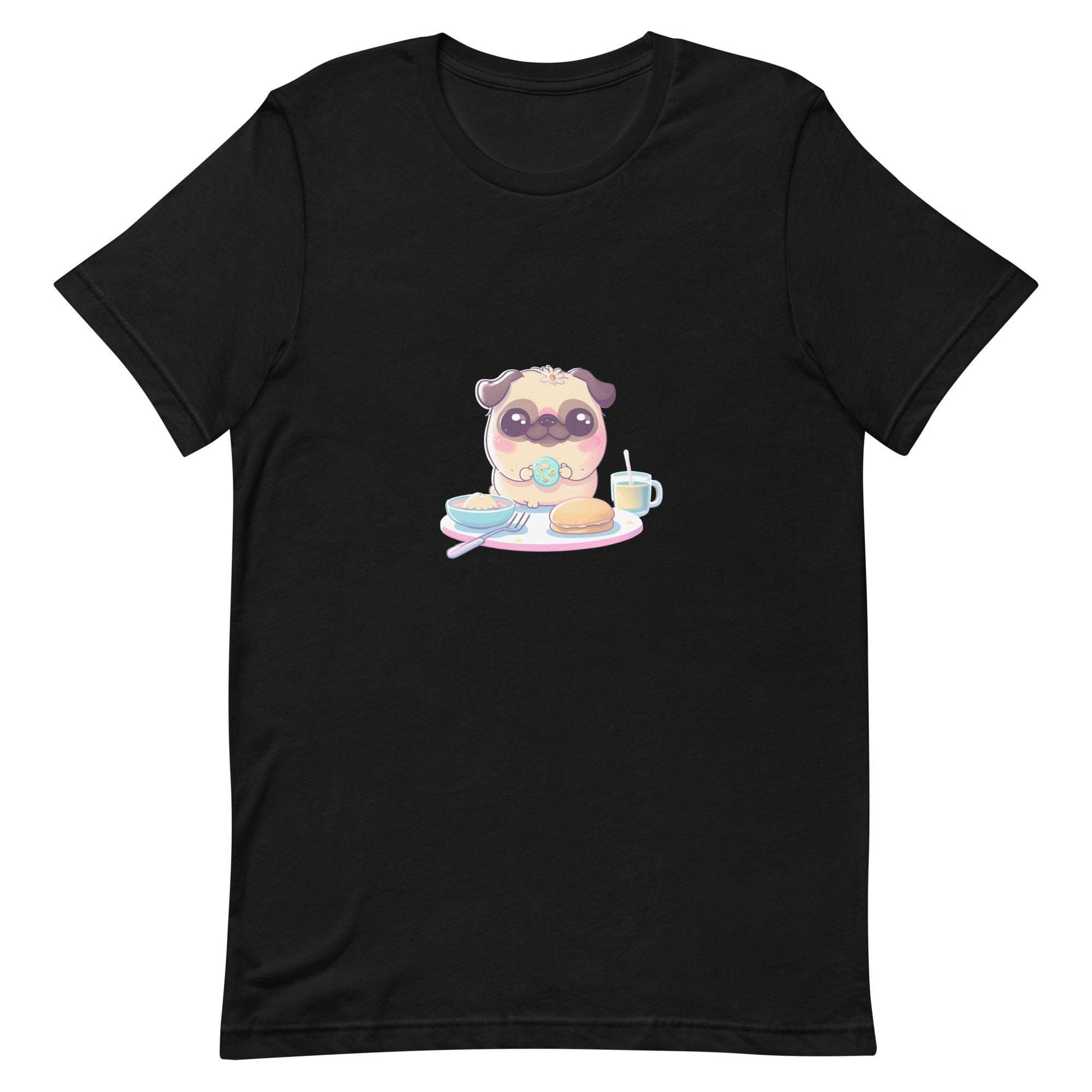 ユニセックスTシャツ - Breakfast Pug