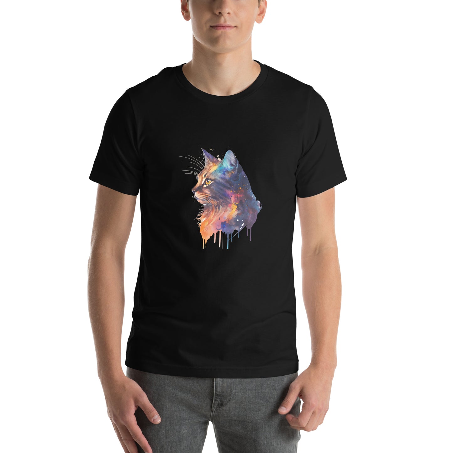 Unisex T-shirt - Colorful Cat