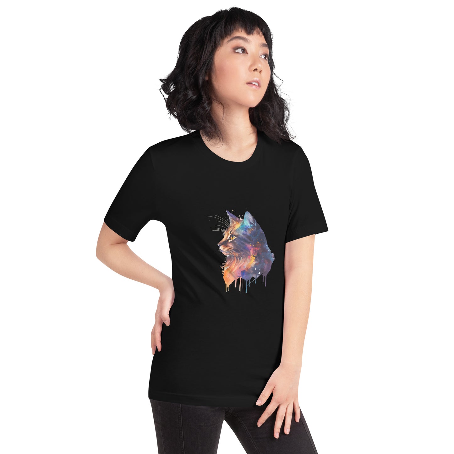 Unisex T-shirt - Colorful Cat