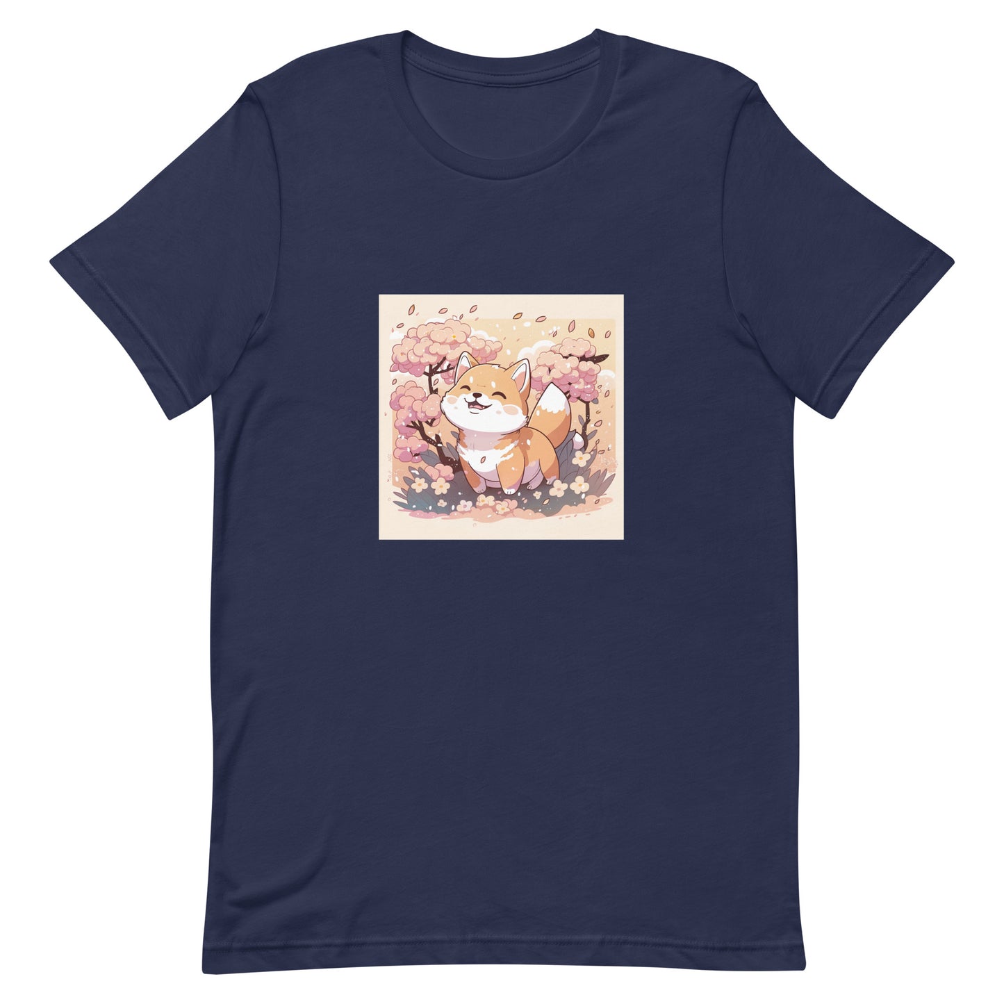 Unisex T-shirt - Shiba in autumn