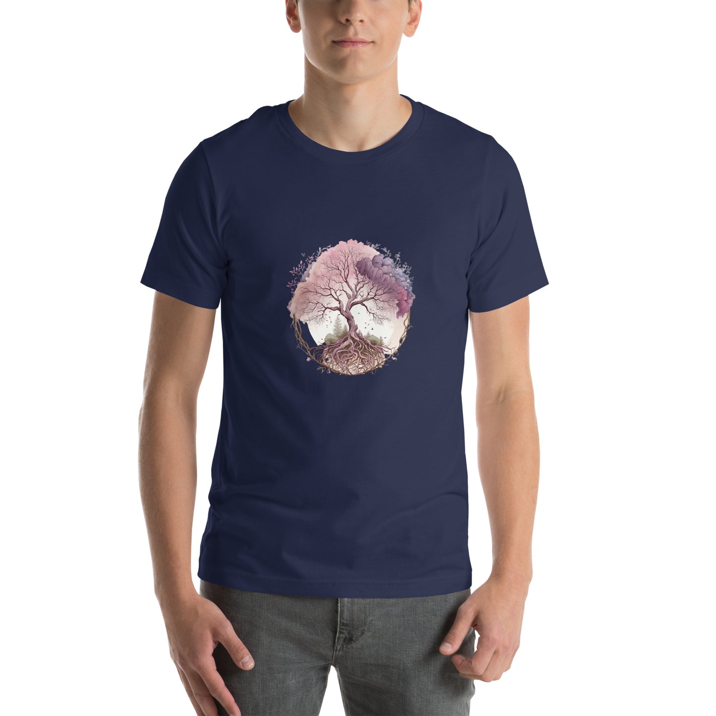 ユニセックスTシャツ - Pink Tree