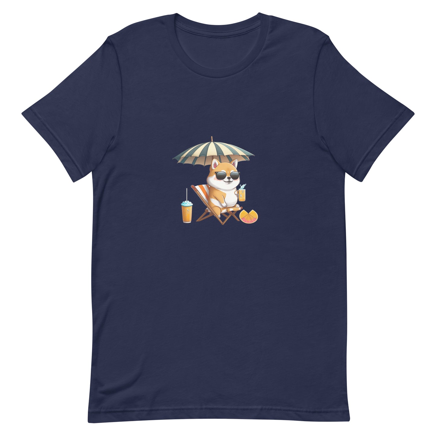 ユニセックスTシャツ - Shiba on the Beach