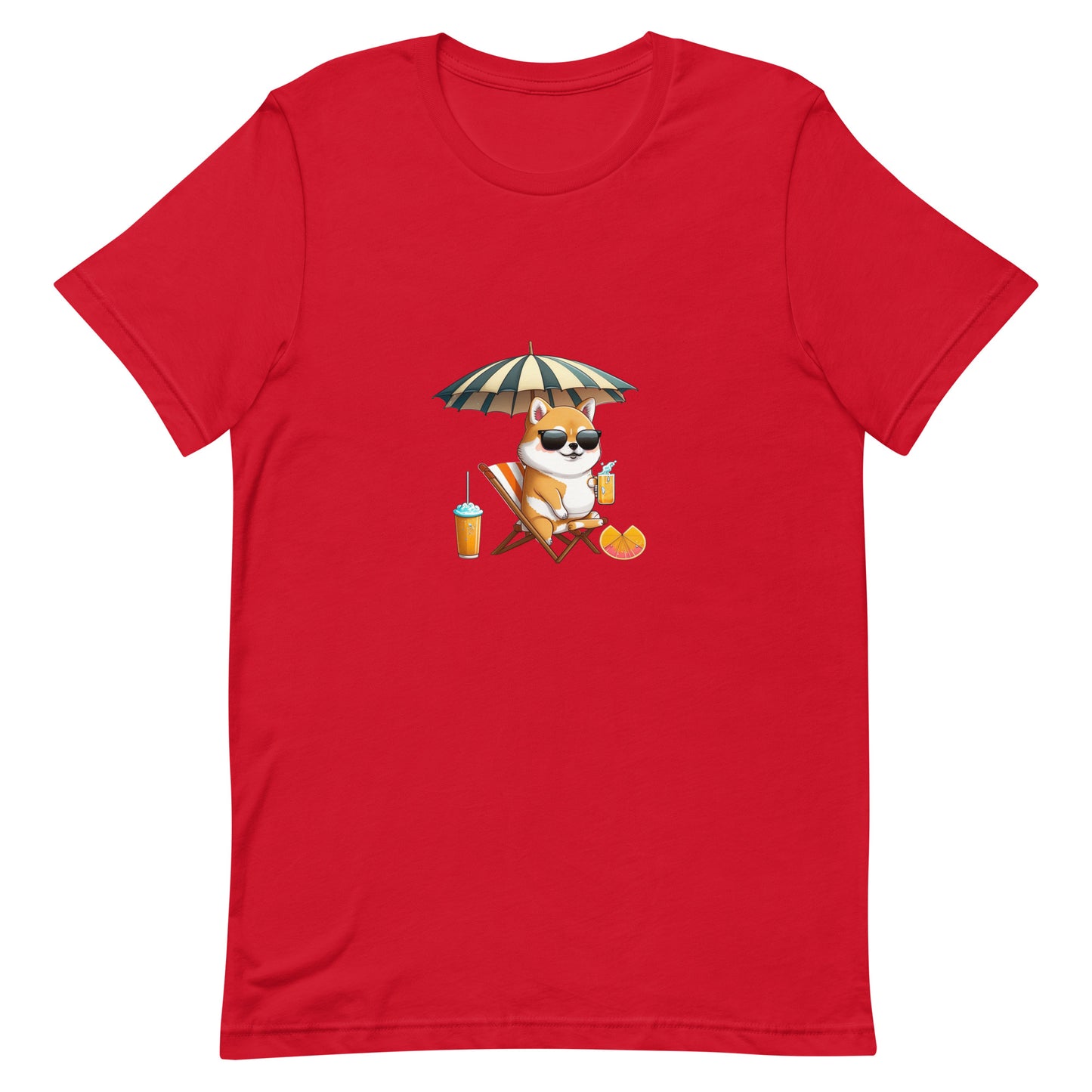 Unisex T-shirt - Shiba on the Beach