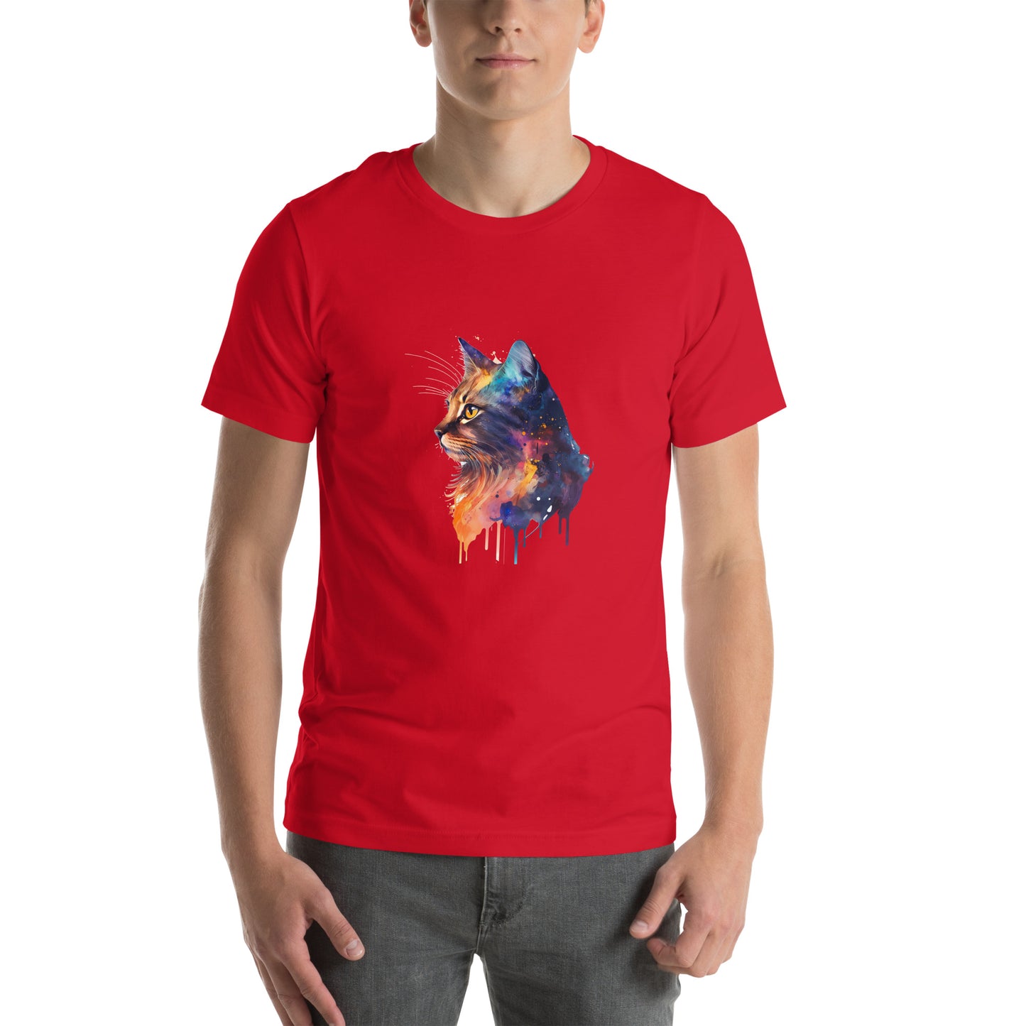 Unisex T-shirt - Colorful Cat