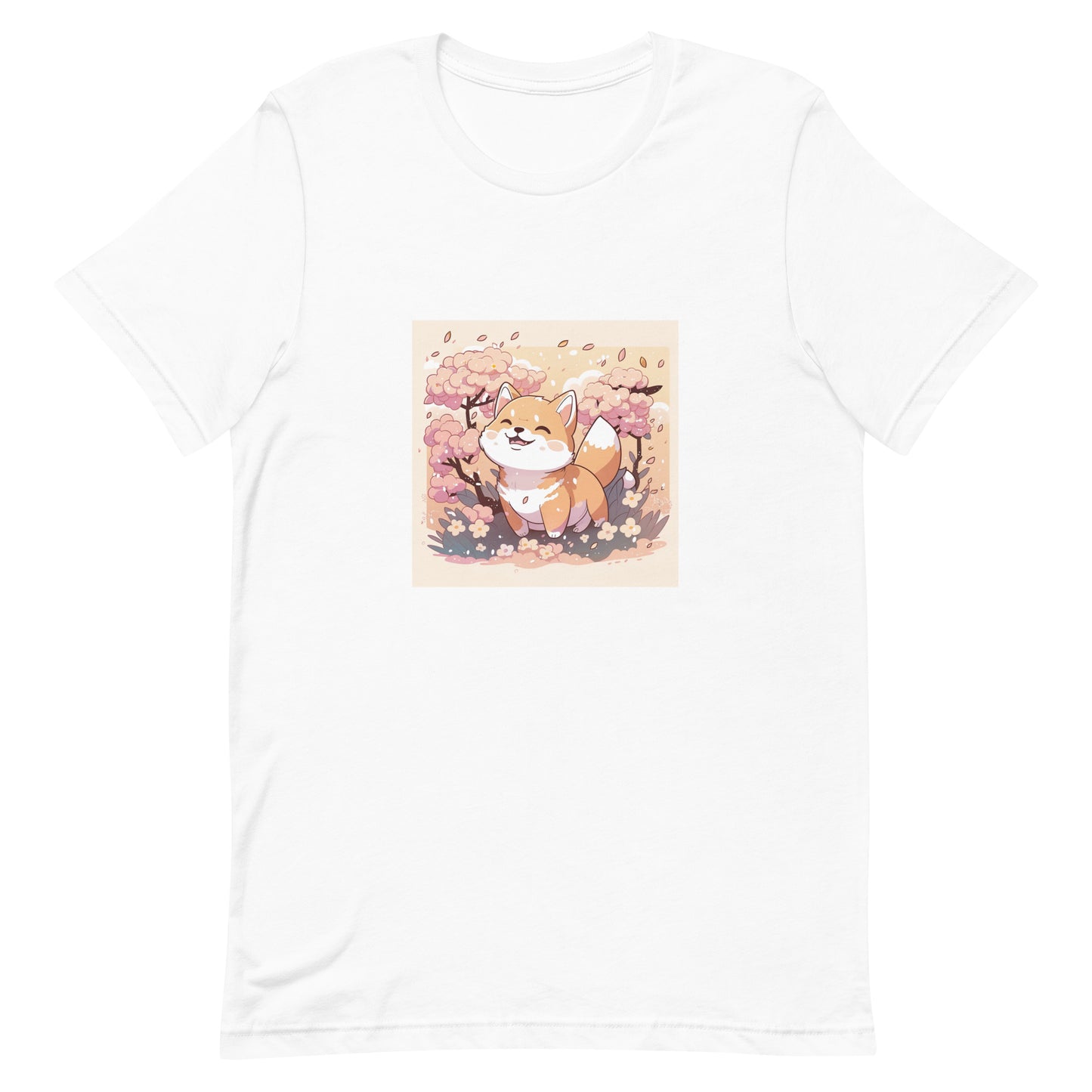 Unisex T-shirt - Shiba in autumn