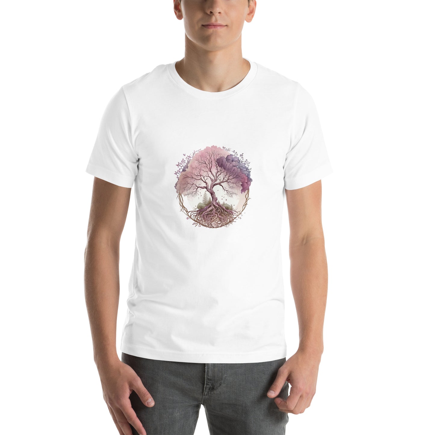 ユニセックスTシャツ - Pink Tree