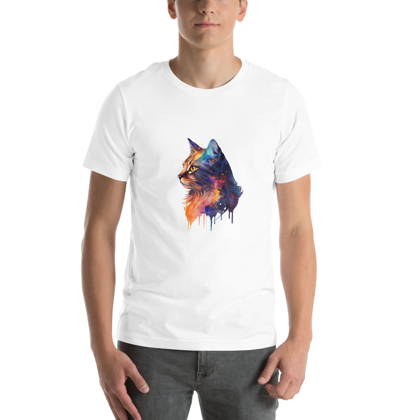 Unisex T-shirt - Colorful Cat