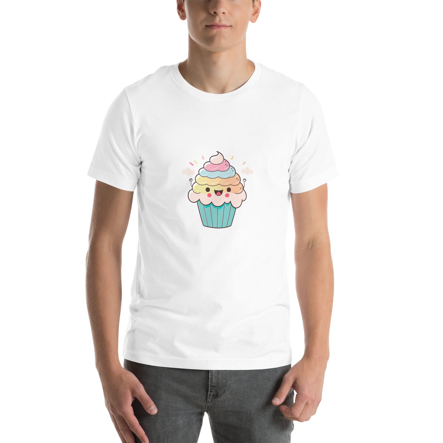 ユニセックスTシャツ - Happy Cupcake