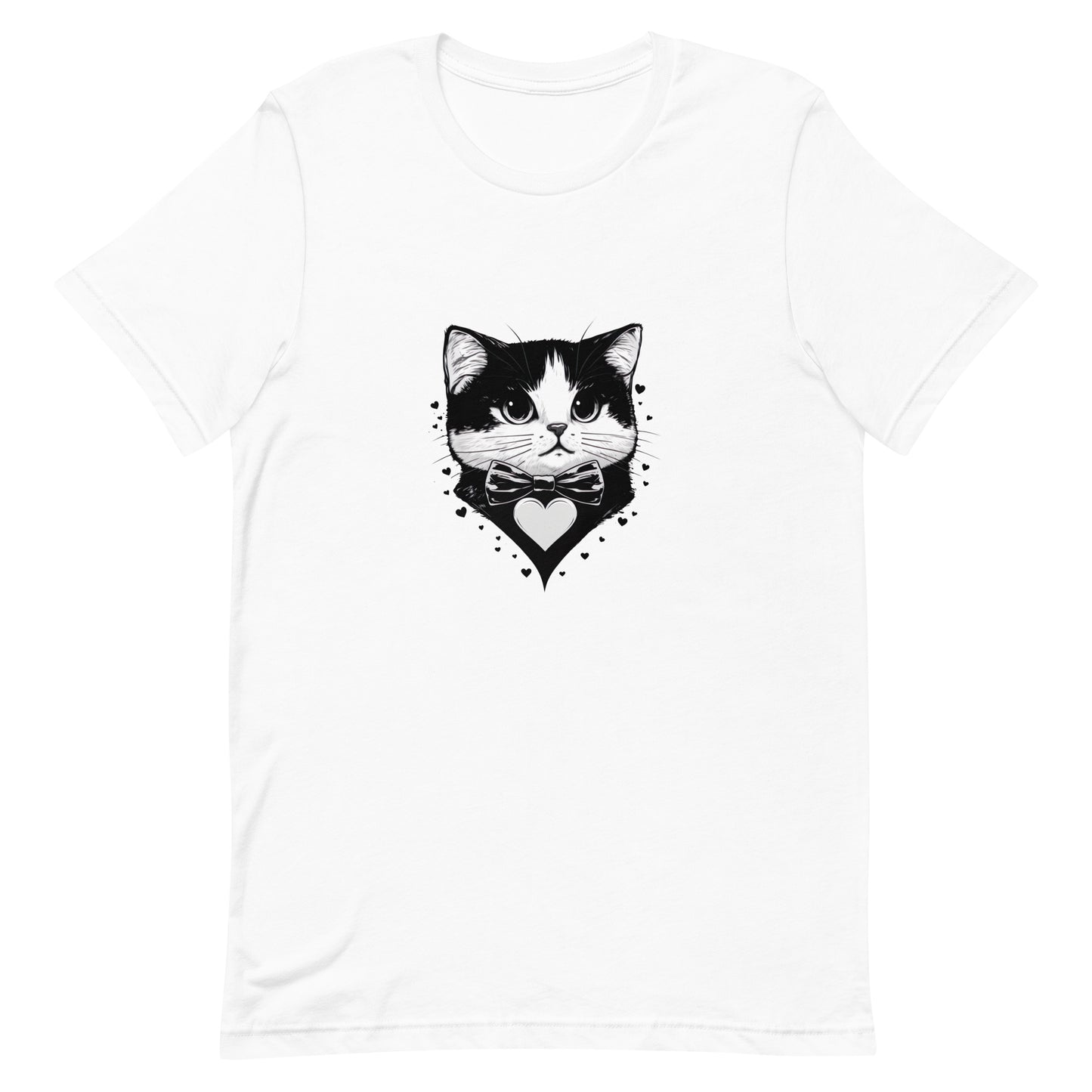 ユニセックスTシャツ - Cute Gentleman Cat