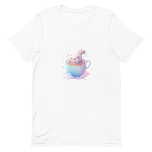 Unisex T-shirt - Neko chan loves coffee