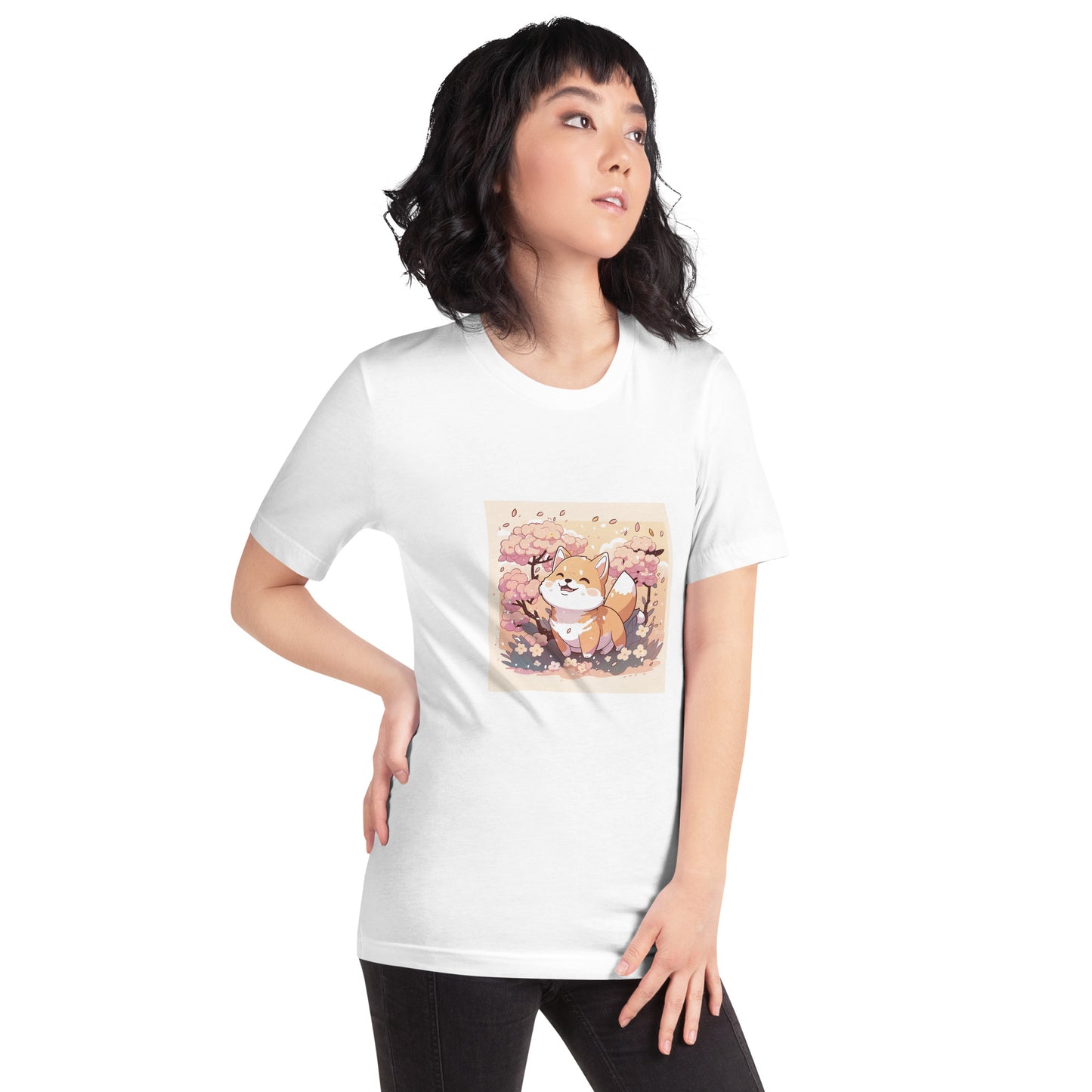 Unisex T-shirt - Shiba in autumn