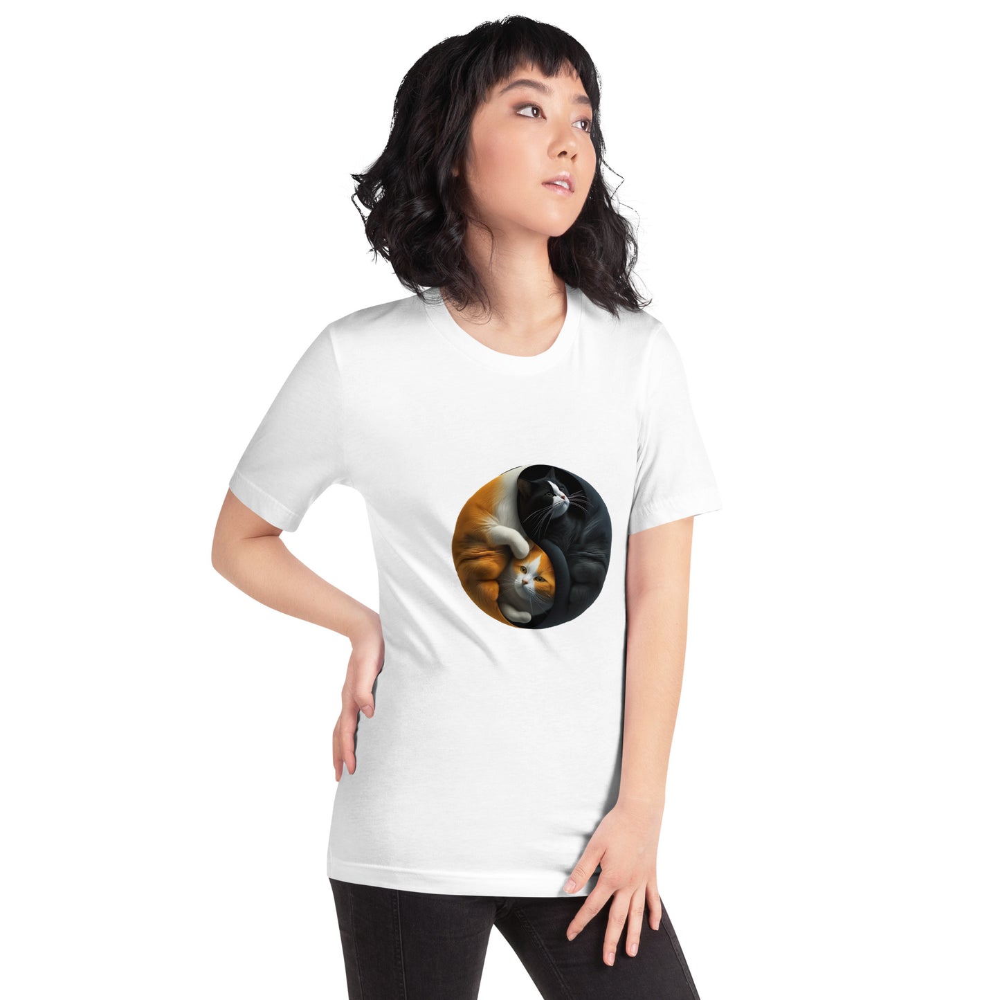 ユニセックスTシャツ - YingYang Cats