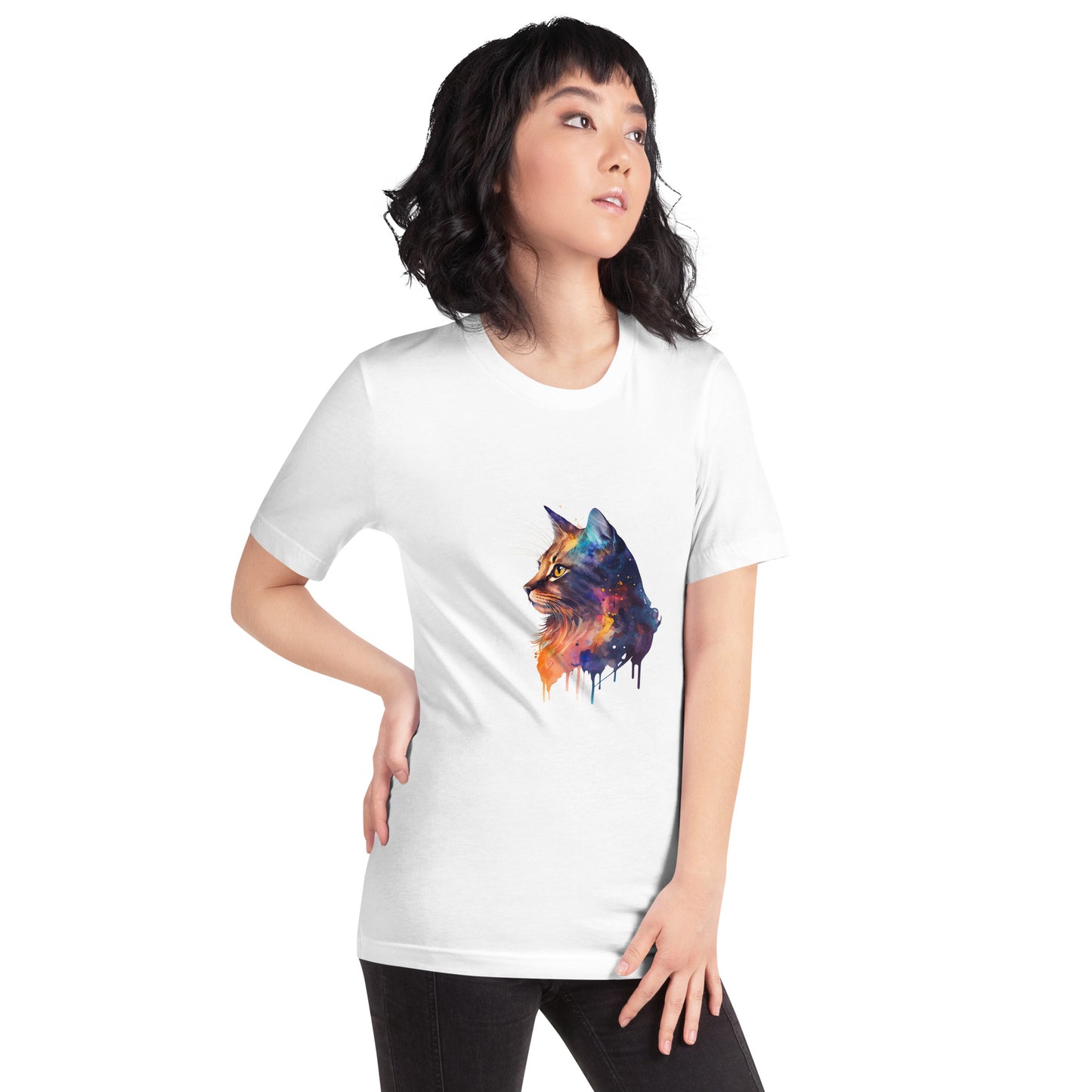 Unisex T-shirt - Colorful Cat