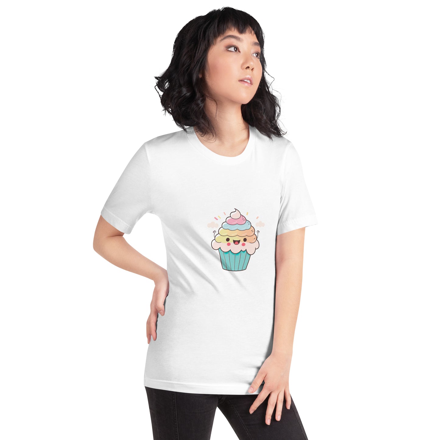 ユニセックスTシャツ - Happy Cupcake