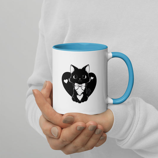 Kawaii Cute Anime Mug - Mitsuki the Gentle Heart Cat