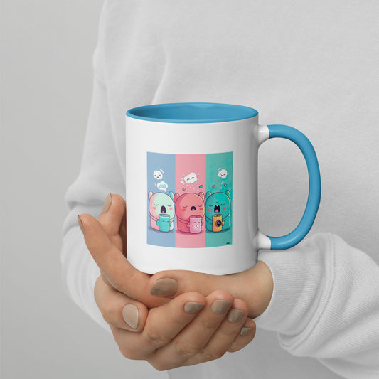 Kawaii Cute Anime Mug - Sleepy Sips Trio