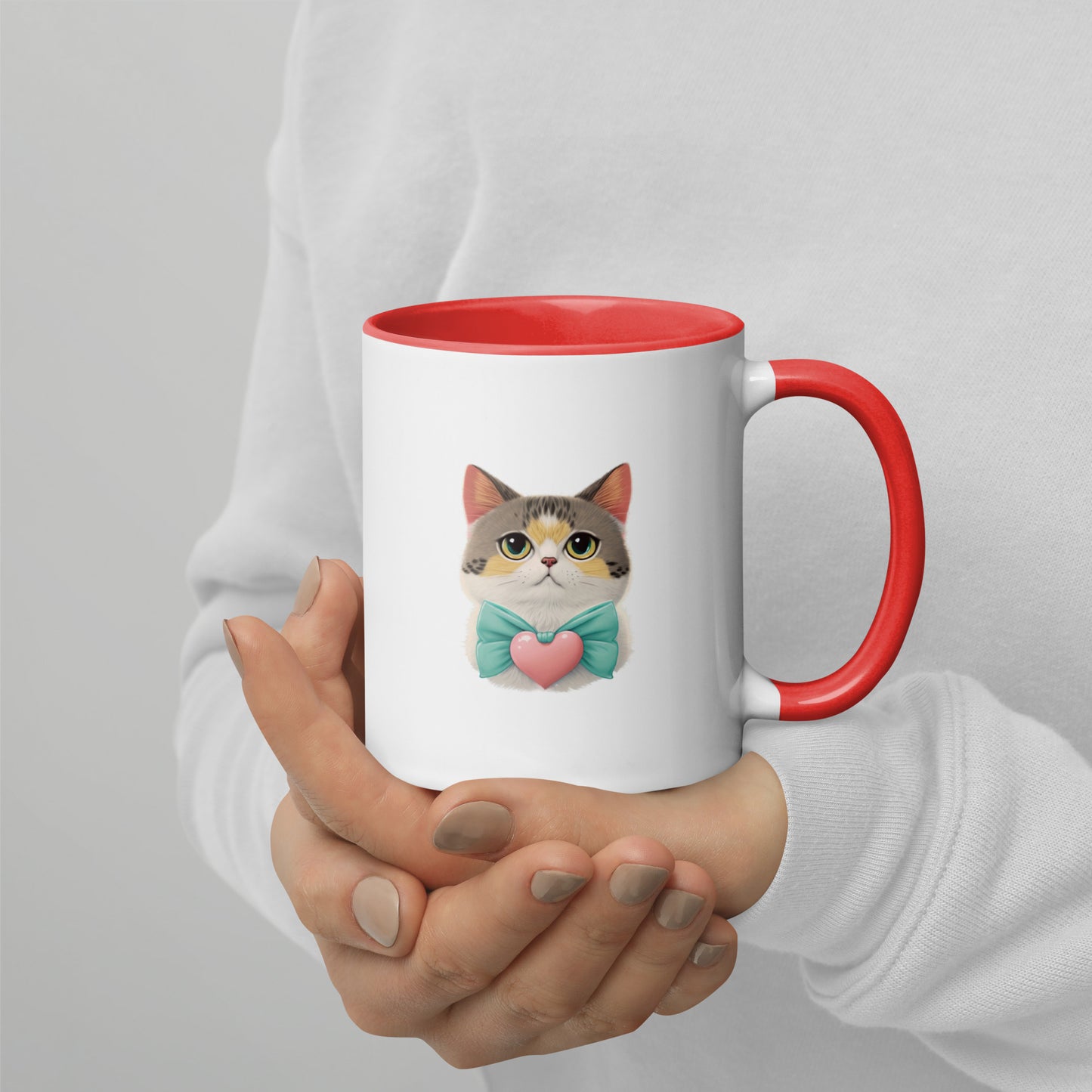 Kawaii Cute Anime Mug - Oliver the Loving Cat