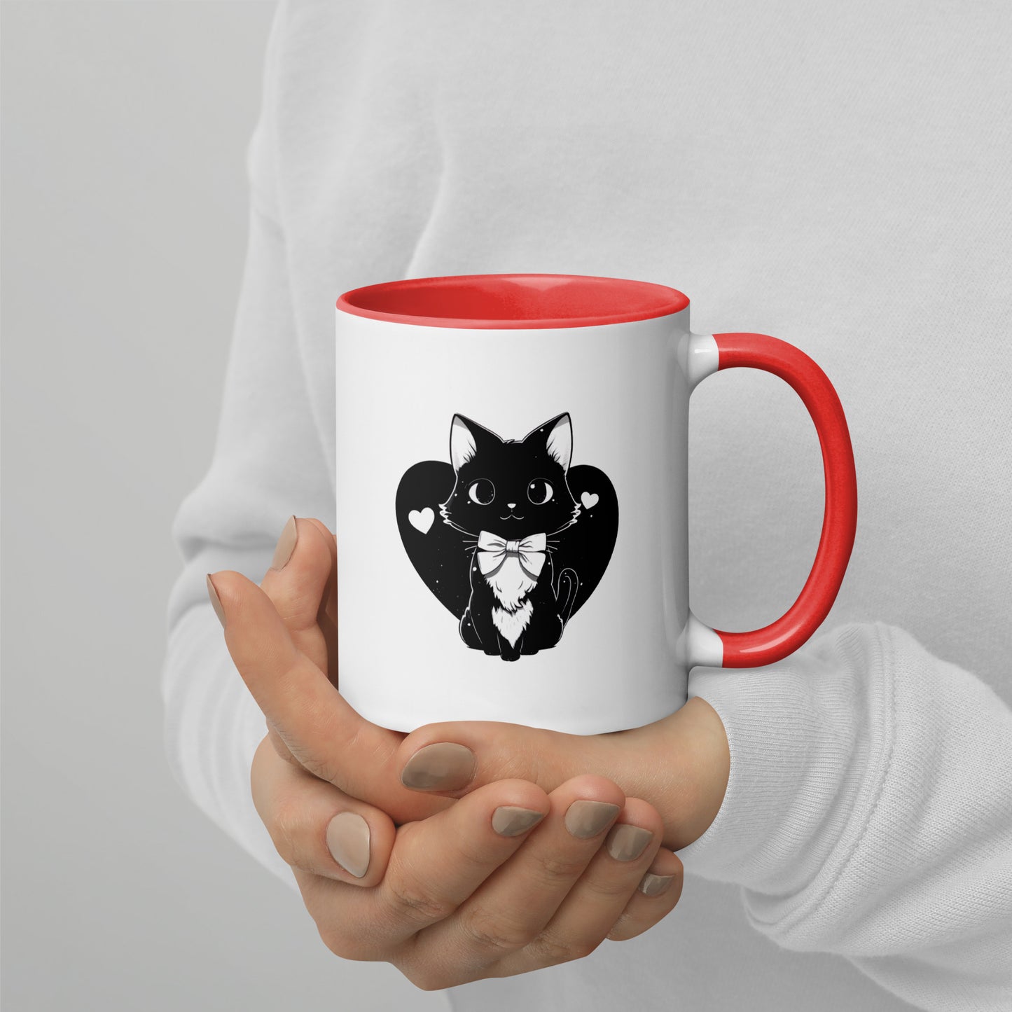 Kawaii Cute Anime Mug - Mitsuki the Gentle Heart Cat