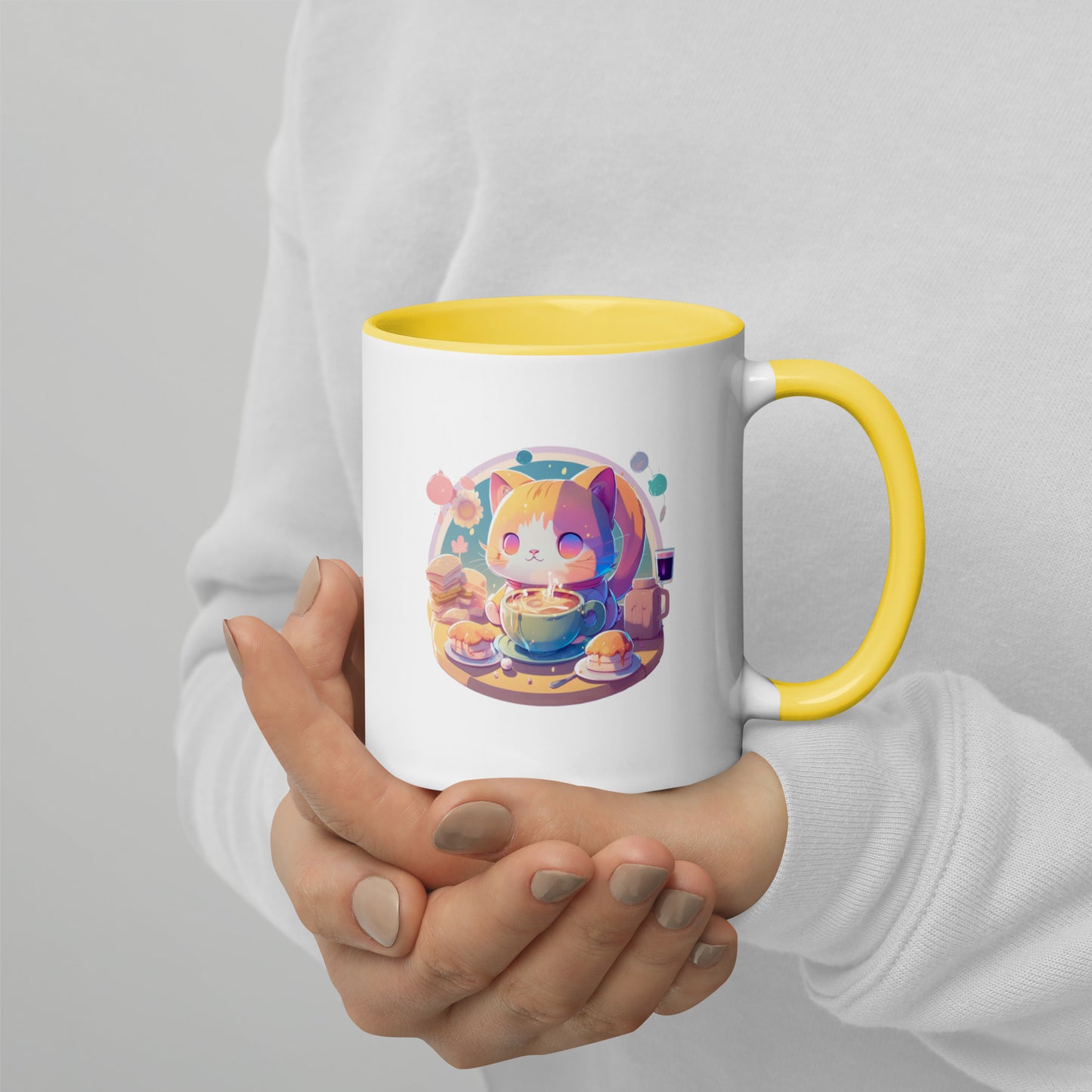 Kawaii Cute Anime Mug - Morning Nyan