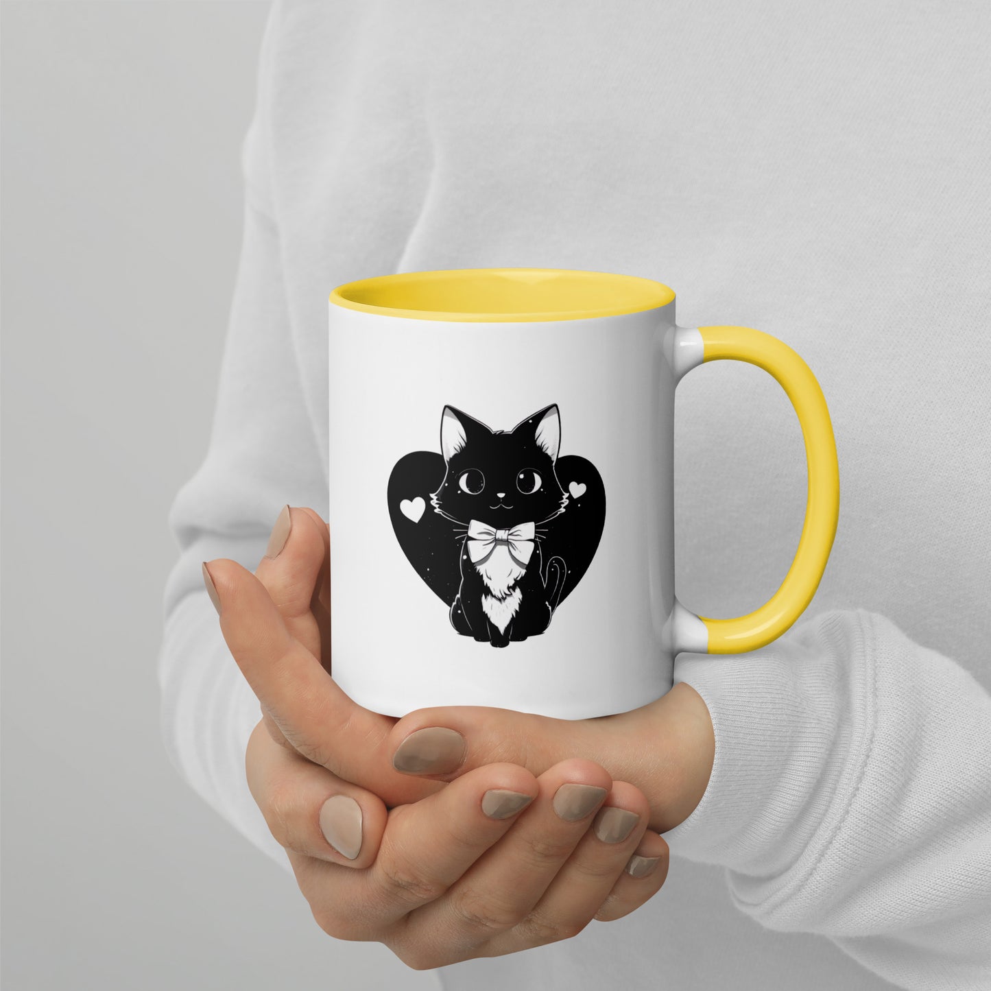 Kawaii Cute Anime Mug - Mitsuki the Gentle Heart Cat