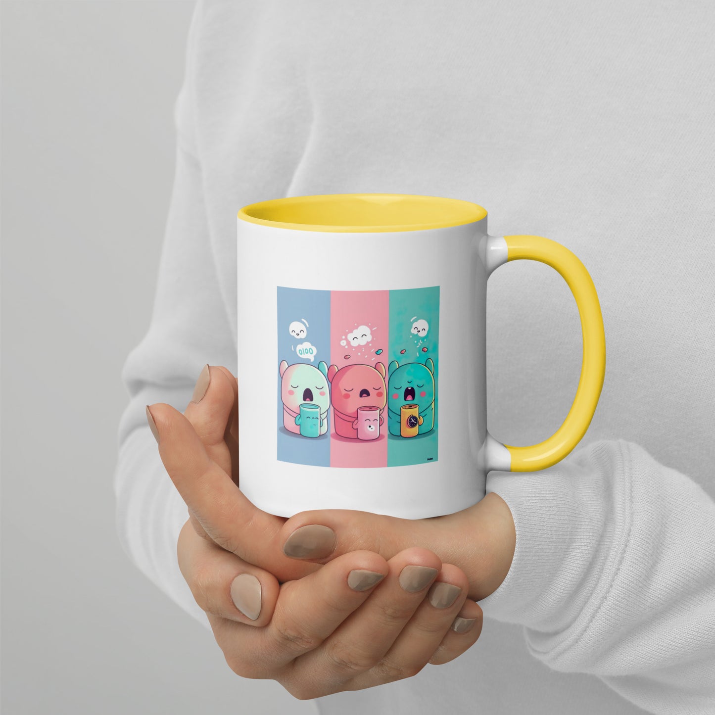 Kawaii Cute Anime Mug - Sleepy Sips Trio